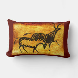Mycenaean Greece Inspired Earth Tones Cattle Pillo Lumbarkudde