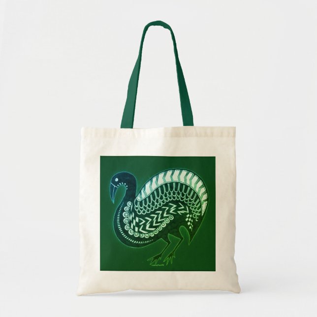 Mycenaean Greece Inspired Grönt Bird Tote Bag Tygkasse (Framsidan)