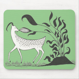 Mycenaean Grekiska Inspired Grönt Goat Mouse Pad Musmatta