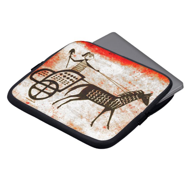 Mycenaean Grekiska inspirerade Charioteer bärbar d Laptop Fodral (Framsida topp)