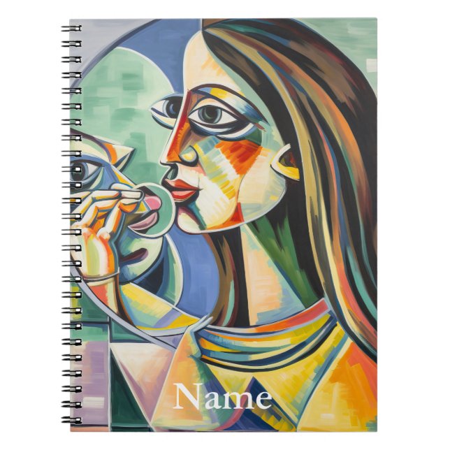 Mycket Arty Spiral fotopatbook Anteckningsbok (Framsidan)