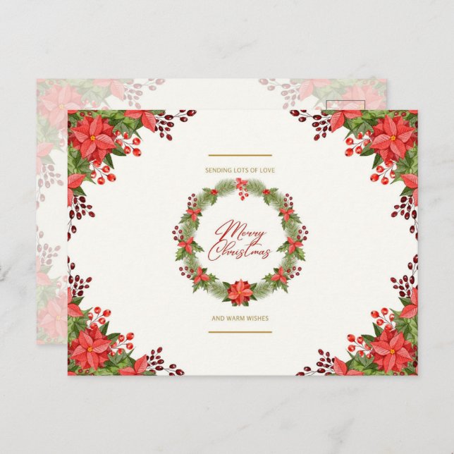 Mycket av Kärlek Helg Vykort (Fram/baksida)