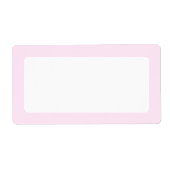 Mycket blek rosa fast blankt färg gräns fraktsedel (Framsidan)