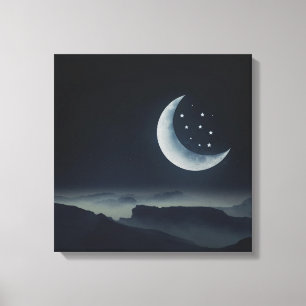 Mycket bra Måne Zazzle_Growshop Canvastryck