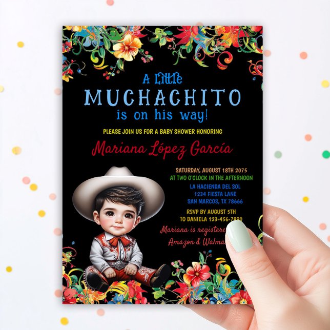 Mycket charmig baby shower för Muchachito Charro Inbjudningar (Skapare uppladdad)