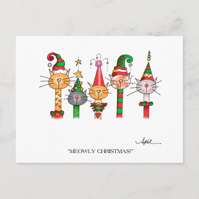 MYCKET CHRISTMAS! vykort (Framsida)