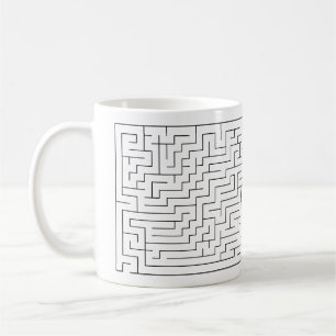 Mycket cool faktisk lösbar labyrint kaffemugg