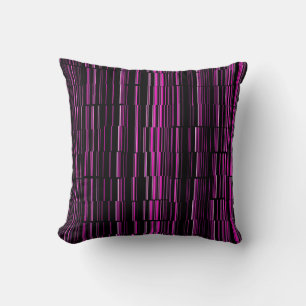 Mycket cool modern magenta randig kudde