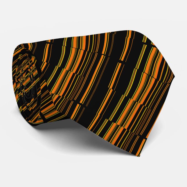 Mycket cool modern orange randig slips (Rullad)