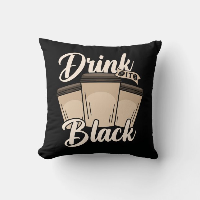 Mycket cool och söt kaffe eller java kudde (Framsida)