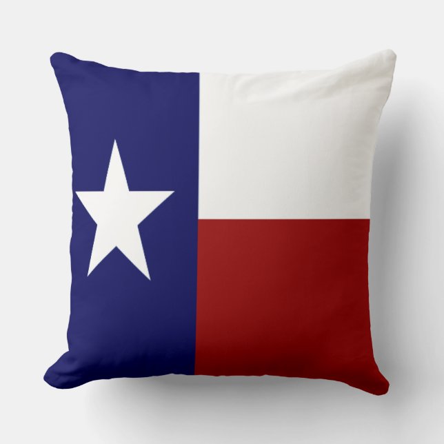 Mycket cool patriotisk Texasflagga Kudde (Framsida)