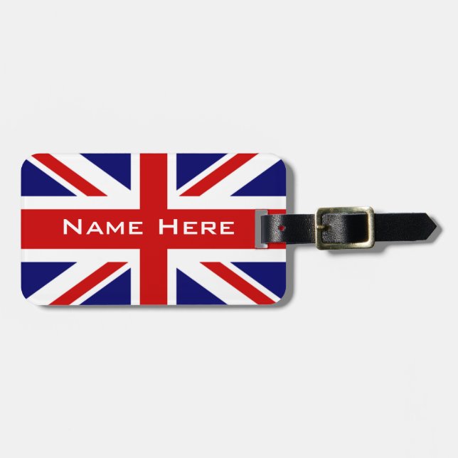 Mycket cool Storbritannien flagga Union Jack med m Bagagebricka (Horisontell Framsida)