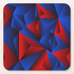 Mycket Coola Abstract Design Underlägg uppsättning Papper Kvadrat