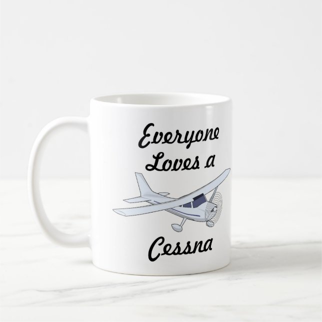 Mycket Coola Alla Kärlek a Cessna Kaffemugg (Vänster)