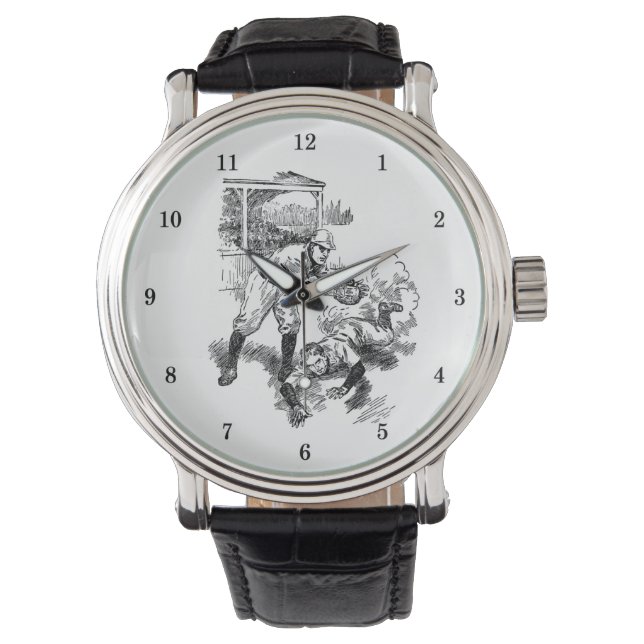 Mycket Coola Baseball Wrist Watch Armbandsur (Framsida)