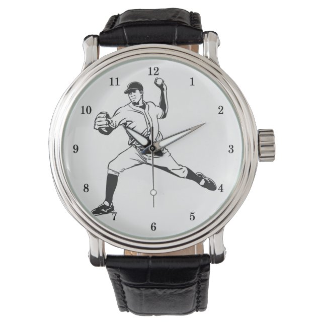 Mycket Coola Baseball Wrist Watch Armbandsur (Framsida)