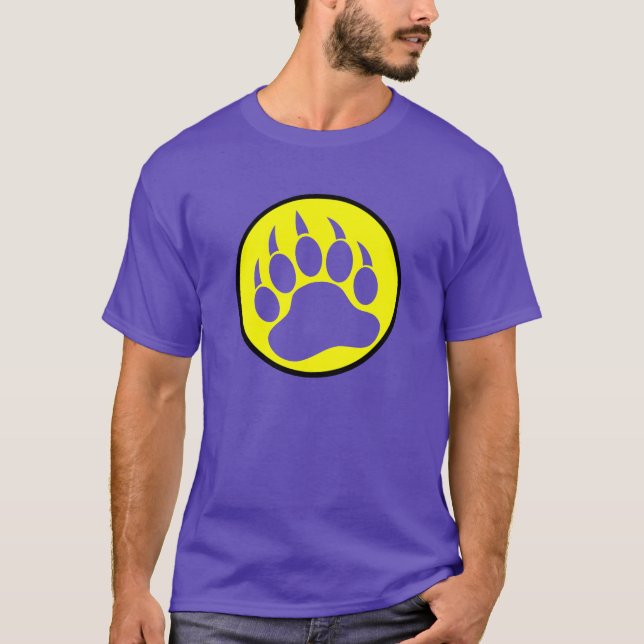 Mycket Coola Bear Tass i en cirkel T Shirt (Framsida)
