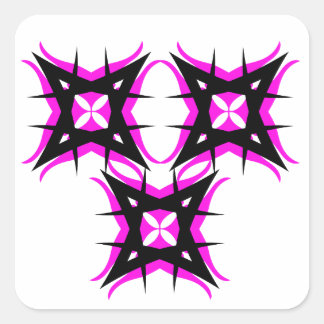 Mycket coola dekal. fyrkantigt klistermärke