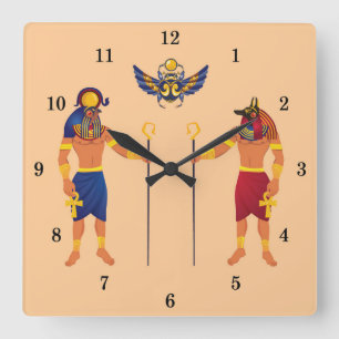 Mycket Coola Egyptisk Soldier Wall Clock Fyrkantig Klocka