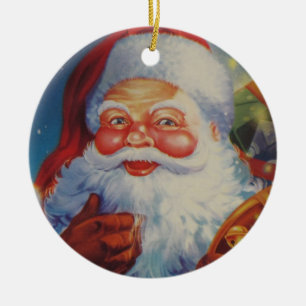 Mycket Coola Jultomten Orniment Julgransprydnad Keramik