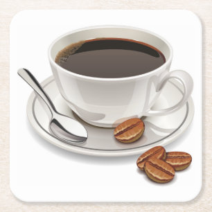 Mycket Coola Kaffe Kopp och Saucer Underlägg uppsä Papper Kvadrat