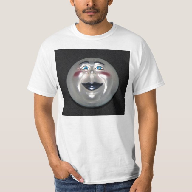 Mycket Coola man vid Måne Figur T-Shirt (Framsida)