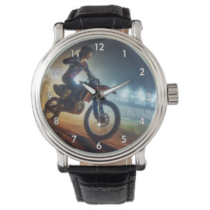 Mycket Coola MotoCross Competition Digital Renderi Armbandsur