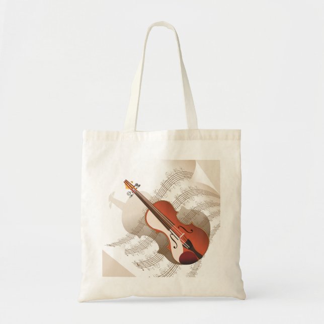 Mycket Coola Music Stil Tote Bag Tygkasse (Framsidan)