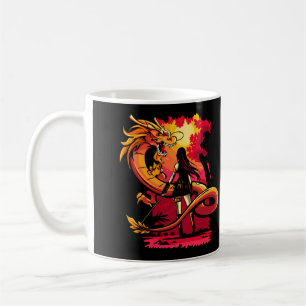 Mycket Coola och färgstarka draklager Teckning Kaffemugg
