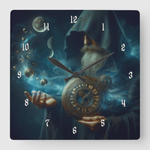 Mycket Coola och Mysterious Time-guide Fyrkantig Klocka