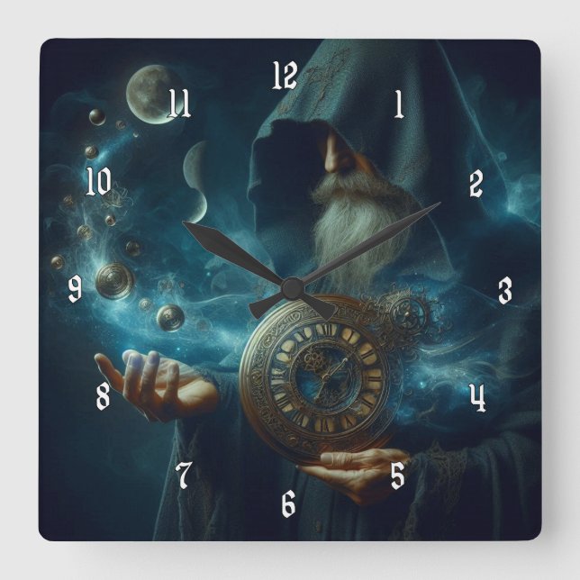 Mycket Coola och Mysterious Time-guide Fyrkantig Klocka (Framsida)