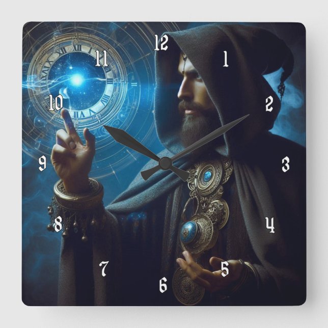 Mycket Coola och Mysterious Time-guide Fyrkantig Klocka (Framsida)