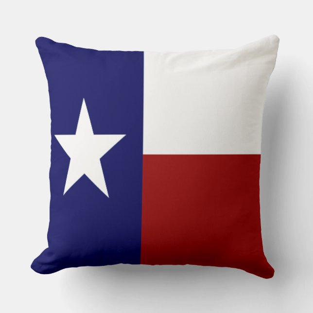 Mycket Coola Patriotic Texas Flagga Kudde (Framsida)