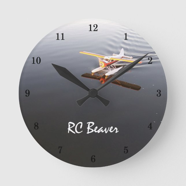 Mycket Coola RC Beaver-väggklocka Rund Klocka (Framsida)