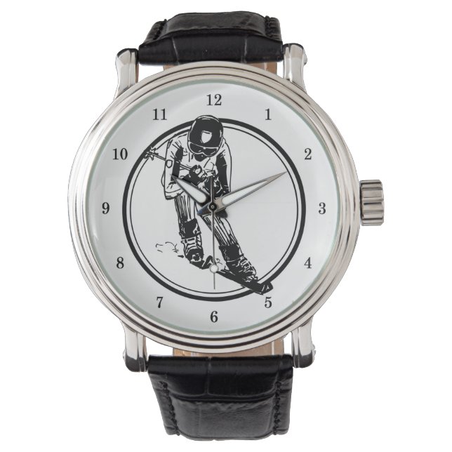Mycket Coola Skier Wrist Watch Armbandsur (Framsida)