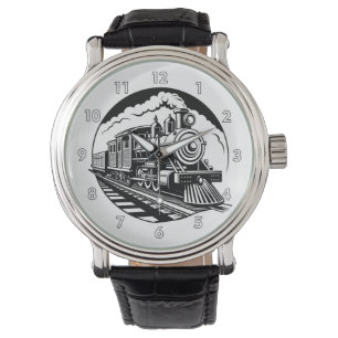 Mycket Coola Vintage ångmotor Tåg-lok Armbandsur