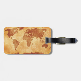 Mycket coolt karta av världen bagagebricka