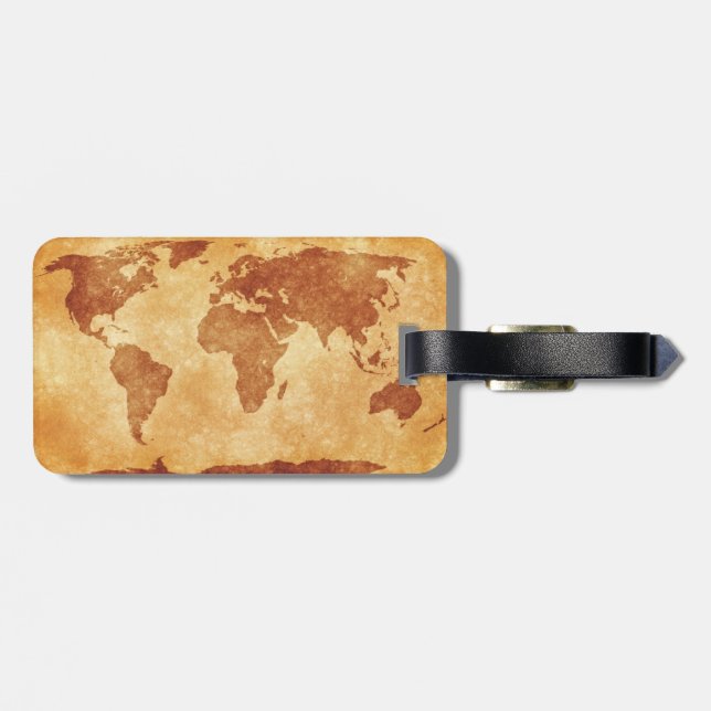 Mycket coolt karta av världen bagagebricka (Baksida Vågrät)