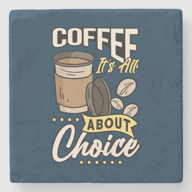 Mycket coolt och sött kaffe eller java stenunderlägg (Framsidan)