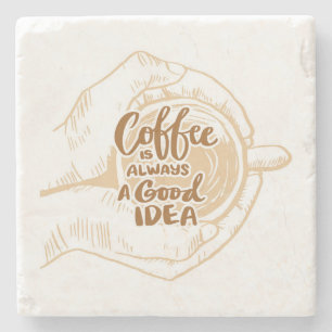 Mycket coolt och sött kaffe eller Java Stenunderlägg