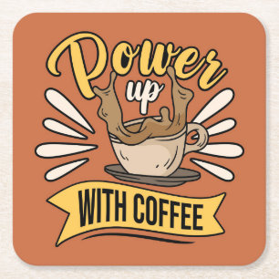 Mycket coolt och sött kaffe eller java underlägg papper kvadrat