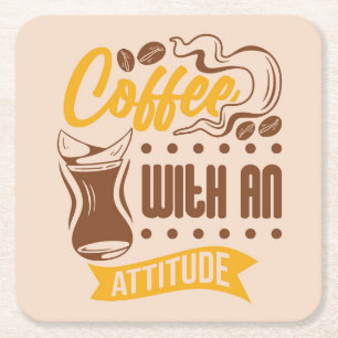 Mycket coolt och sött kaffe eller Java Underlägg Papper Kvadrat