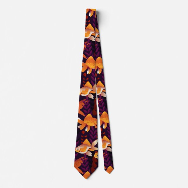 Mycket Cute Goldfish Neck Tie Slips (Framsida)