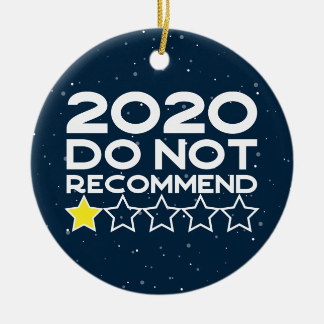 Mycket dålig skulle inte rekommendera 2020-översyn julgransprydnad keramik (Framsidan)