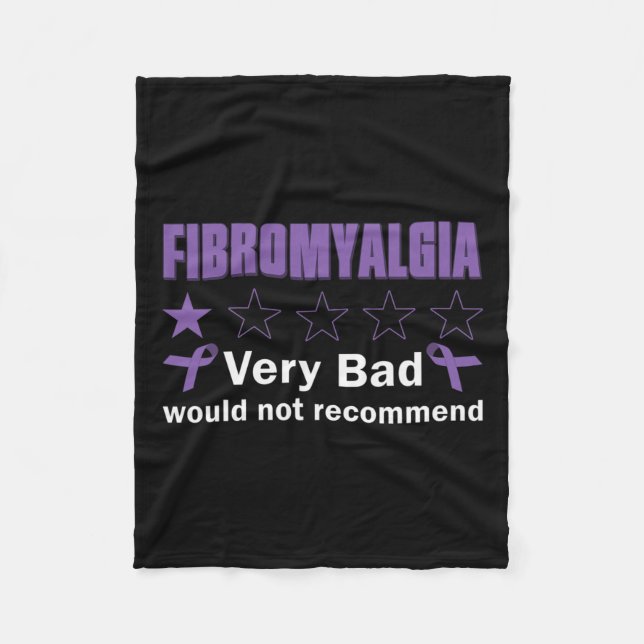Mycket dåligt skulle inte rekommendera fibromyalgi fleecefilt (Framsidan)