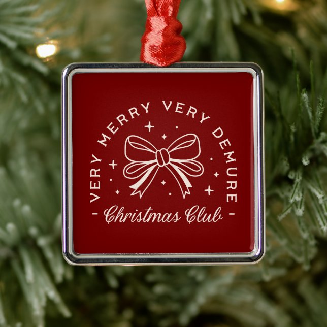 Mycket demagetisk god jul-röd parfym julgransprydnad metall (Träd)