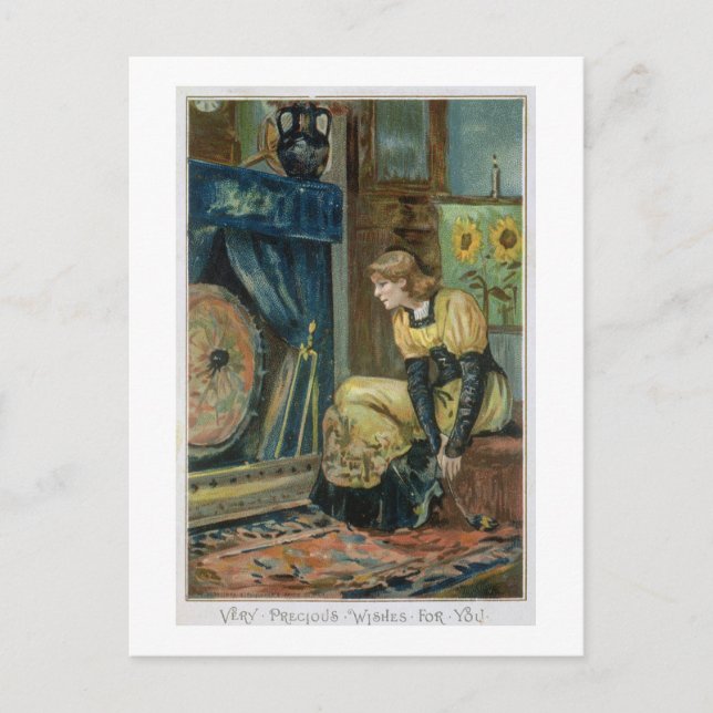 Mycket dyrbart önskemål för dig, Victorianjul Helg Vykort (Framsida)