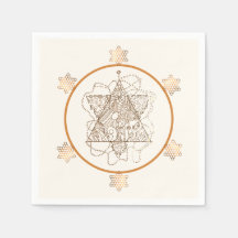 Mycket Elegant judisk stjärna Papper