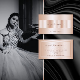 Mycket Elegant Ro Guld Effekt Noble och Modern Visitkort