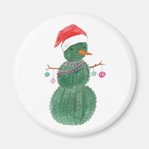Mycket en kaktusjulsnögubbe magnet
